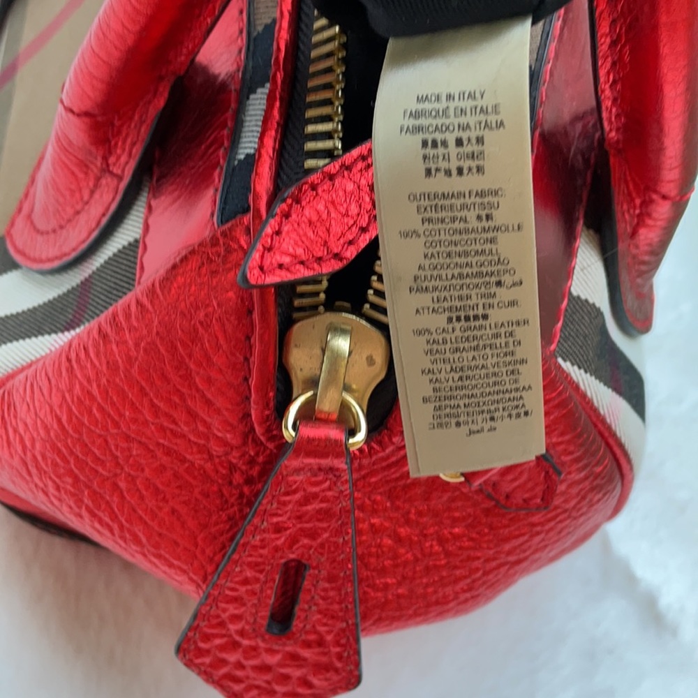 Burberry prosum metallic red bag - Picture 10 of 12